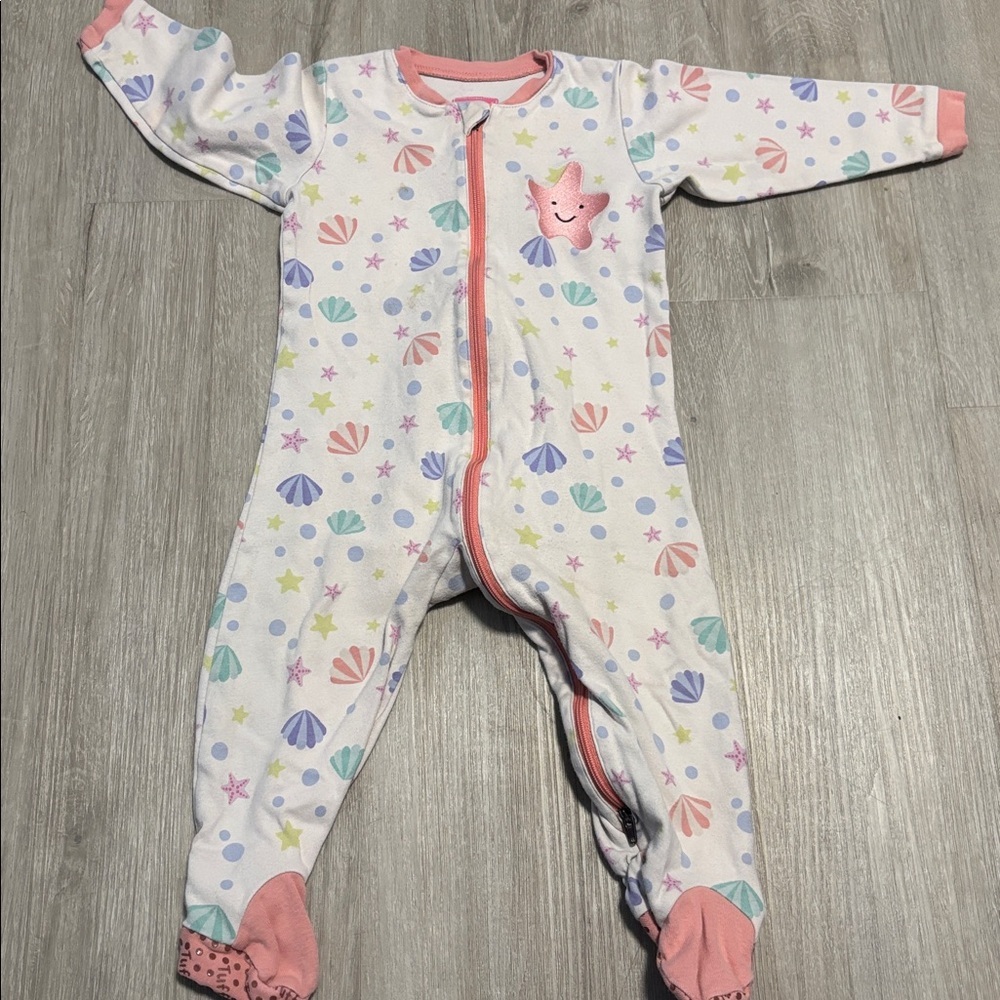 Tuffy Colorful Baby Onesie with Starfish Design